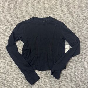 Pilcro Black Long Sleeve Top